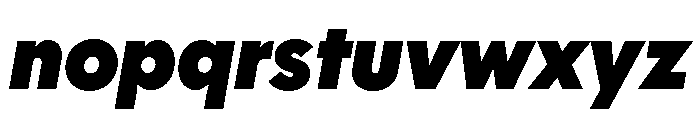Polymath Super Italic Font LOWERCASE