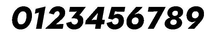 Polymath Text Black Italic Font OTHER CHARS