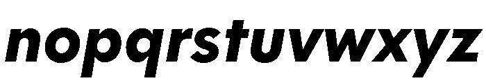 Polymath Text Black Italic Font LOWERCASE