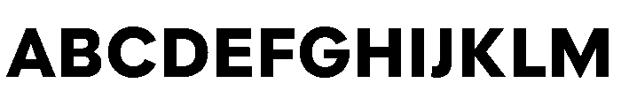 Polymath Text Black Font UPPERCASE