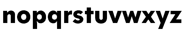 Polymath Text Black Font LOWERCASE