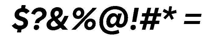 Polymath Text Bold Italic Font OTHER CHARS