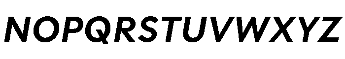Polymath Text Bold Italic Font UPPERCASE