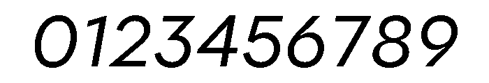 Polymath Text Italic Font OTHER CHARS