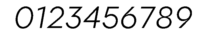Polymath Text Light Italic Font OTHER CHARS