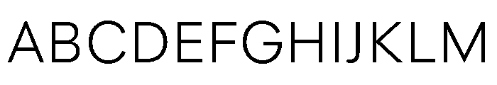 Polymath Text Light Font UPPERCASE
