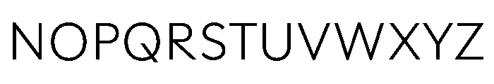 Polymath Text Light Font UPPERCASE