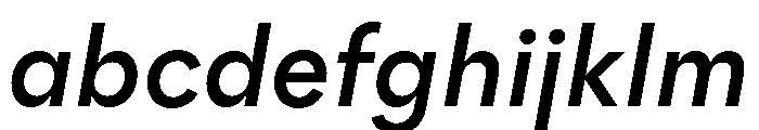 Polymath Text Semibold Italic FONT
