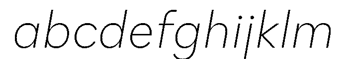 Polymath Text Thin Italic FONT