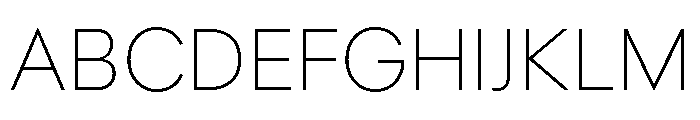Polymath Thin Font UPPERCASE