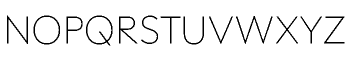 Polymath Thin Font UPPERCASE