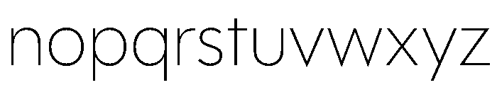 Polymath Thin Font LOWERCASE
