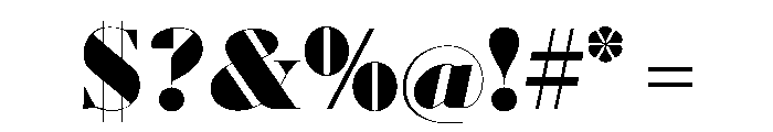 Posh Extra Bold Font OTHER CHARS