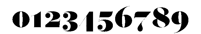 Posh Heavy Font OTHER CHARS