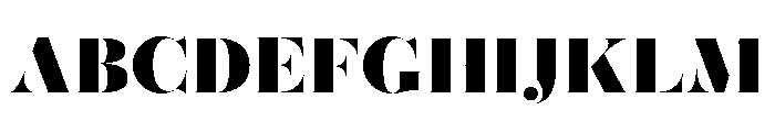 Posh Heavy Font UPPERCASE
