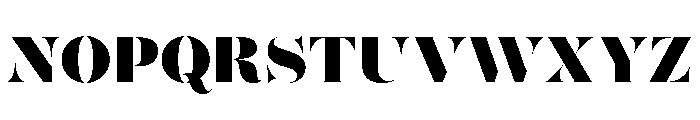 Posh Heavy Font UPPERCASE