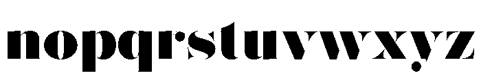 Posh Heavy Font LOWERCASE