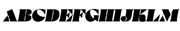 Posh Italic Font UPPERCASE