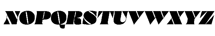 Posh Italic Font UPPERCASE