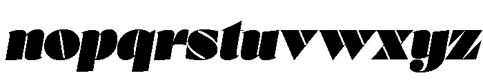 Posh Italic Font LOWERCASE