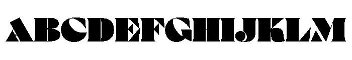 Posh Regular Font UPPERCASE