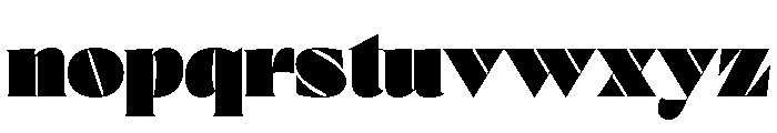 Posh Regular Font LOWERCASE