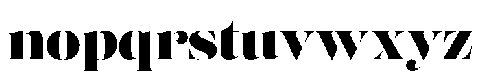 Posh Thin Font LOWERCASE