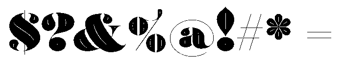 Posh Ultra Inline Font OTHER CHARS