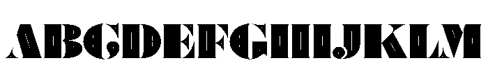 Posh Ultra Inline Font UPPERCASE