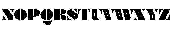 Posh Ultra Inline Font UPPERCASE