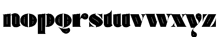 Posh Ultra Inline Font LOWERCASE