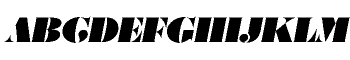Posh Ultra Italic Font UPPERCASE