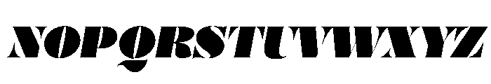 Posh Ultra Italic Font UPPERCASE
