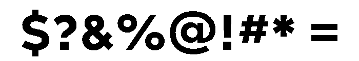 Posterama Bold Font OTHER CHARS