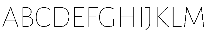 Posterama Extra Light Font UPPERCASE