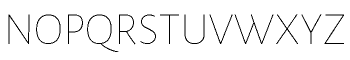 Posterama Extra Light Font UPPERCASE