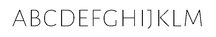 Posterama Extra Light FONT