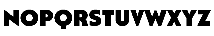 Posterama Heavy Font LOWERCASE