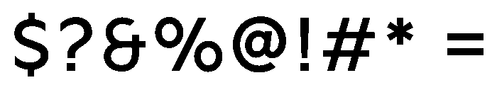 Posterama Medium Font OTHER CHARS