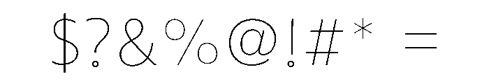 Posterama Regular Font OTHER CHARS