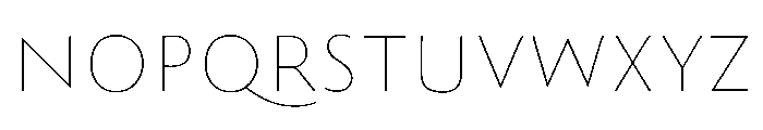 Posterama Regular Font UPPERCASE