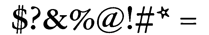 Powell Medium Font OTHER CHARS
