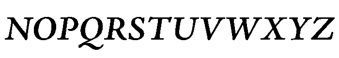 Powell Semibold Italic Font UPPERCASE