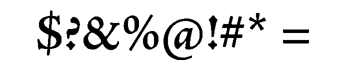 Powell Semibold Font OTHER CHARS