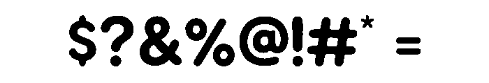 POBUMI Regular Font OTHER CHARS