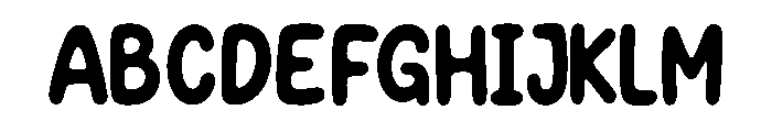 POBUMI Regular Font UPPERCASE