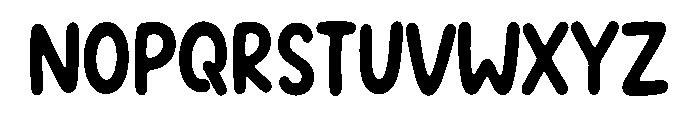 POBUMI Regular Font UPPERCASE