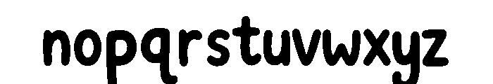 POBUMI Regular Font LOWERCASE