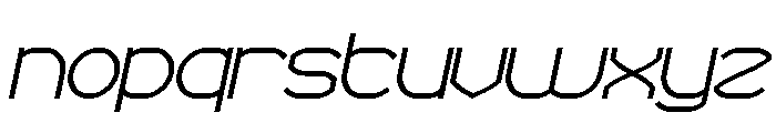 POLYMATH Bold Italic Font LOWERCASE