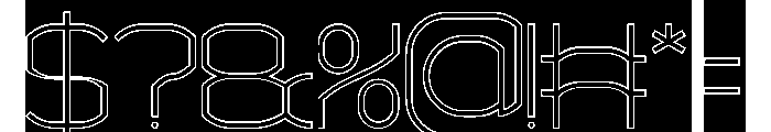 POLYMATH-Hollow-Inverse Font OTHER CHARS